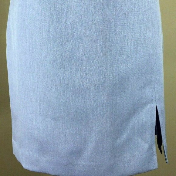 New Vintage Maren Light Blue Pencil Skirt - Fits Like 4/6 - Picture 7 of 11